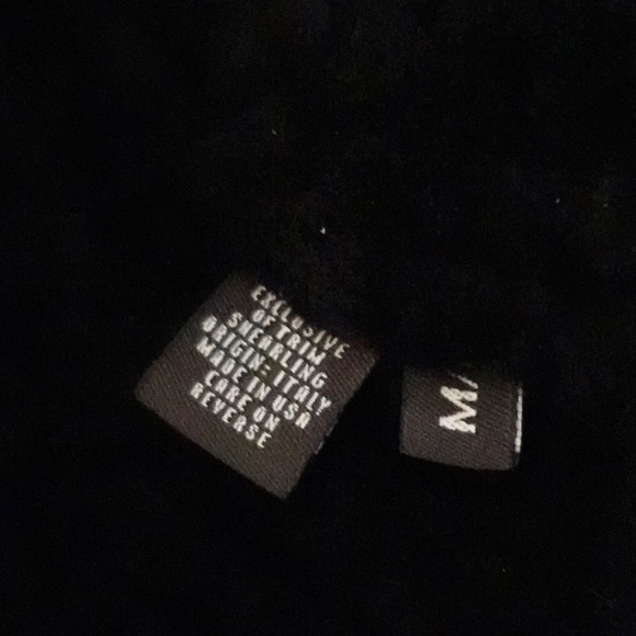 COACH Mens Aviator Motorcycle Hat MEDIUM Black Leather Shearling Vintage USA - Picture 7 of 12